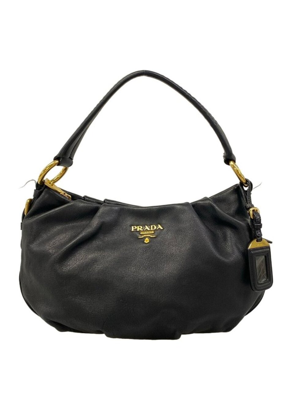 Prada Handbag Black Leather